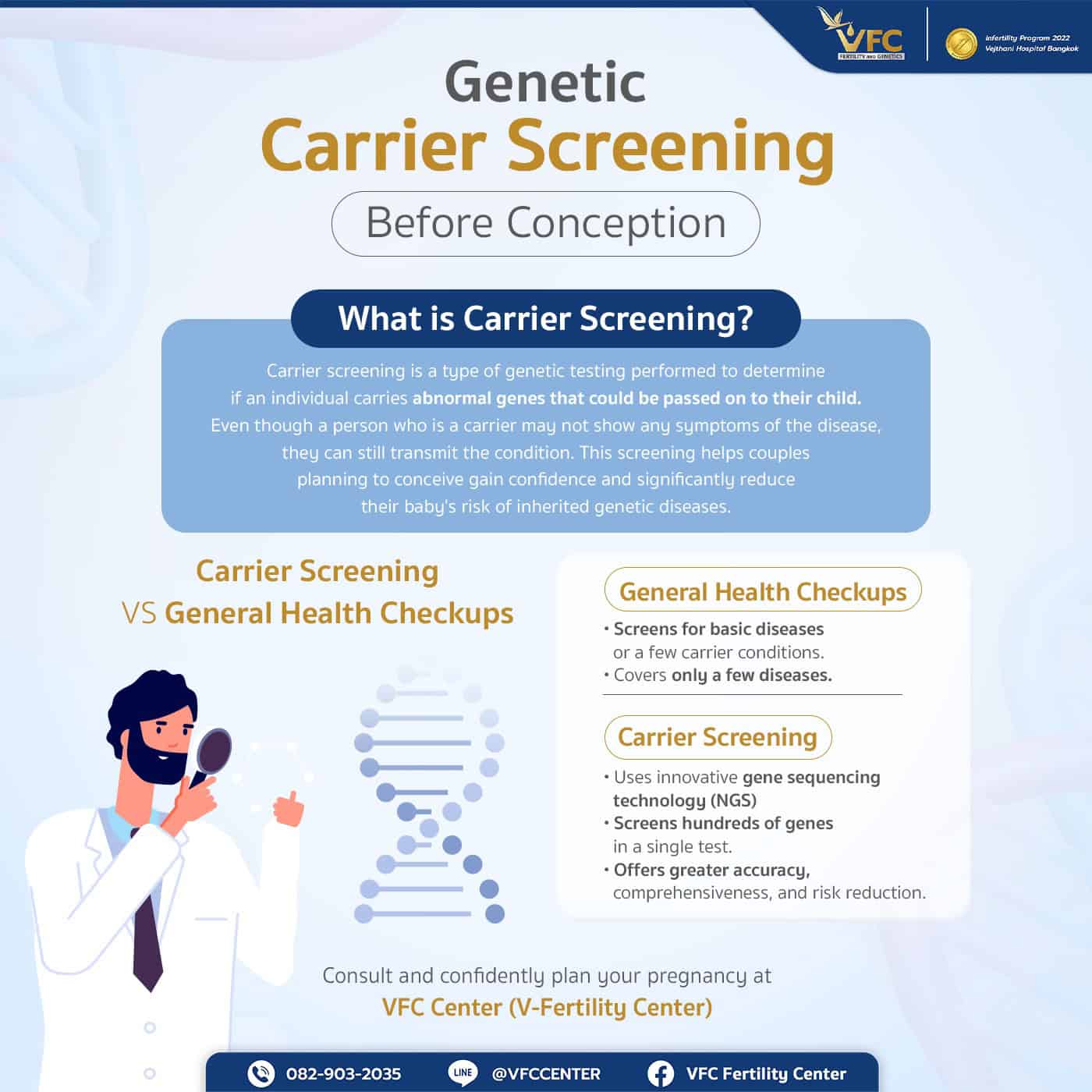 Difference Between Carrier Screening and General Health Checkup